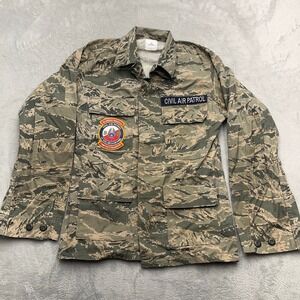 US Air Force ABU Digital Civil Air Patrol Utility Coat Mens 34R Green Camouflage